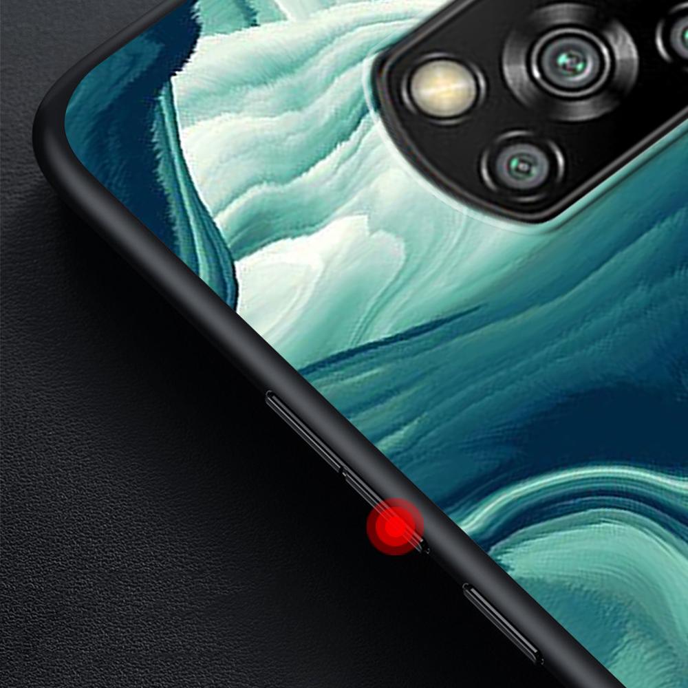 Color Luxury Marble Phone Case for Xiaomi Poco X3 NFC M3 X4 Pocophone F1 M4 Pro F3 GT Soft Silicone Black Cover Shell