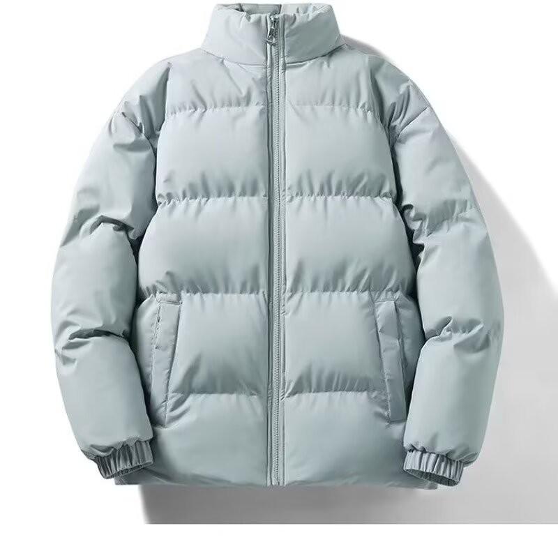 

Men s Trendy Cotton Hooded Jacket 2024 - Loose, Thick Padded Outerwear for Couples and Students 3XL Чистий/синій