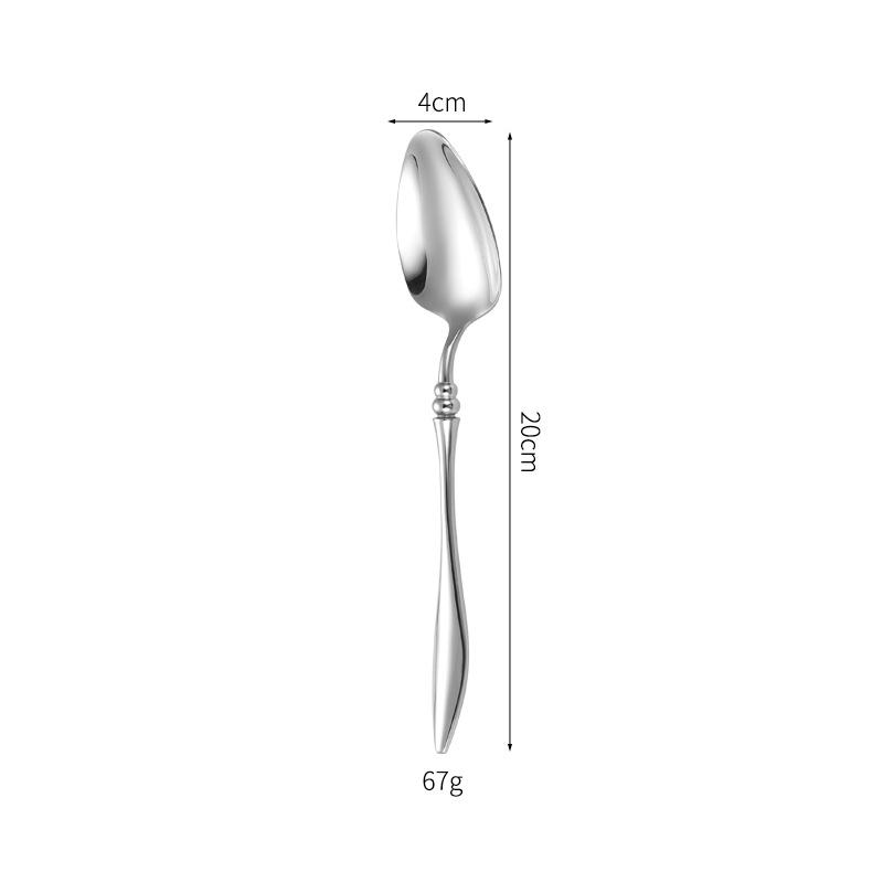 French 304 Stainless Steel Cutlery Sets Heavy Fork Spoon Knife Table Full Service Table Wedding Decoration Utensils Kitchen