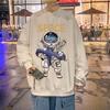 Hong Kong Style Men's Astronaut Long-Sleeve T-Shirt - Trendy, Versatile, Thin, Loose Fit for Autumn & Spring