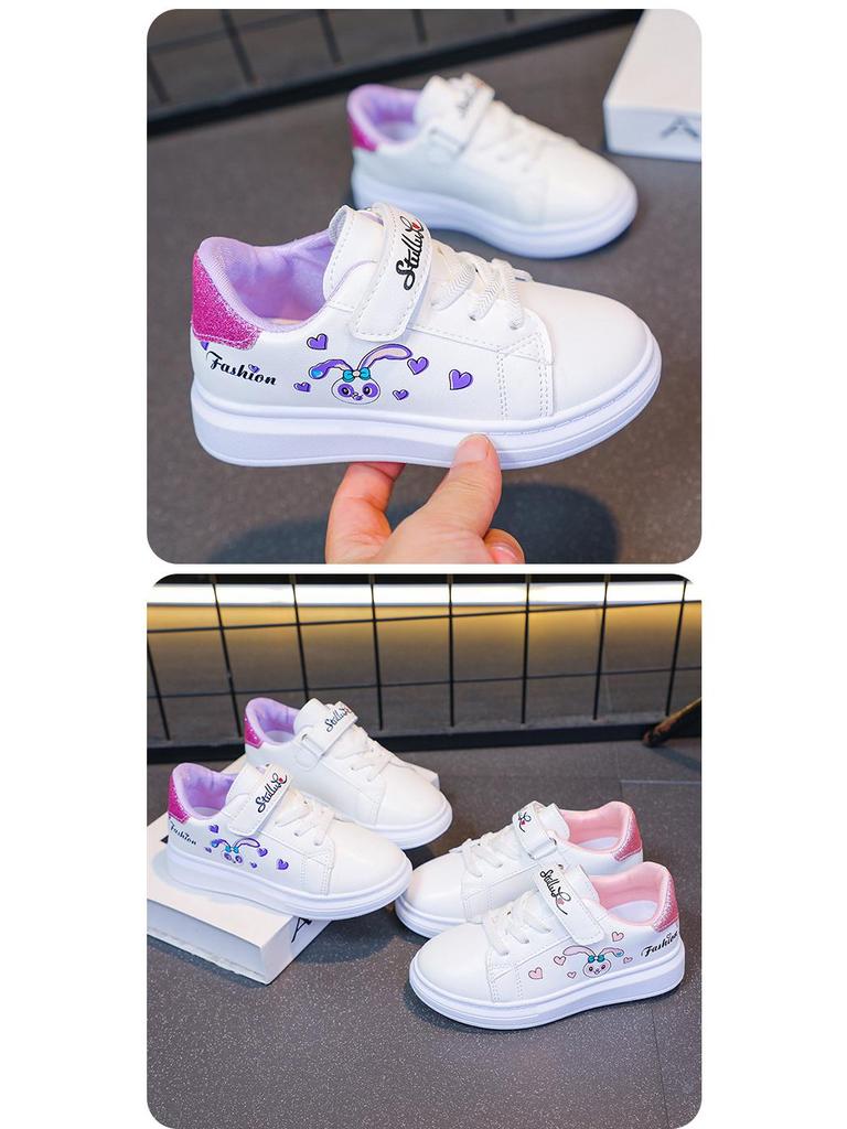 2025 Weiche Sohle Rutschfeste Weiße Laufschuhe für Mädchen - Perfekt für die Grundschule und Sport