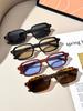 4Pcs Rectangular Stylish Glasses with a Simple Retro Style, Suitable for Daily Wear, Street Photography, and Driving