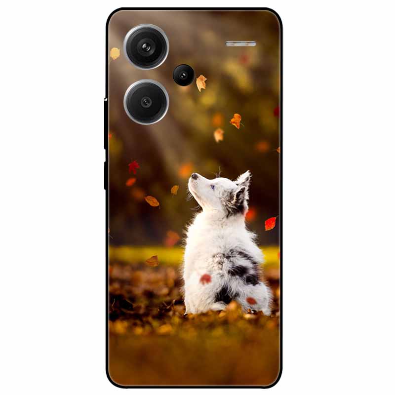 For Redmi Note 13 Pro Plus 5G Pro+ Case Soft Black Painted Cats TPU Funda For Xiaomi Redmi Note 13 Pro 5G Note13 Silicone Cover