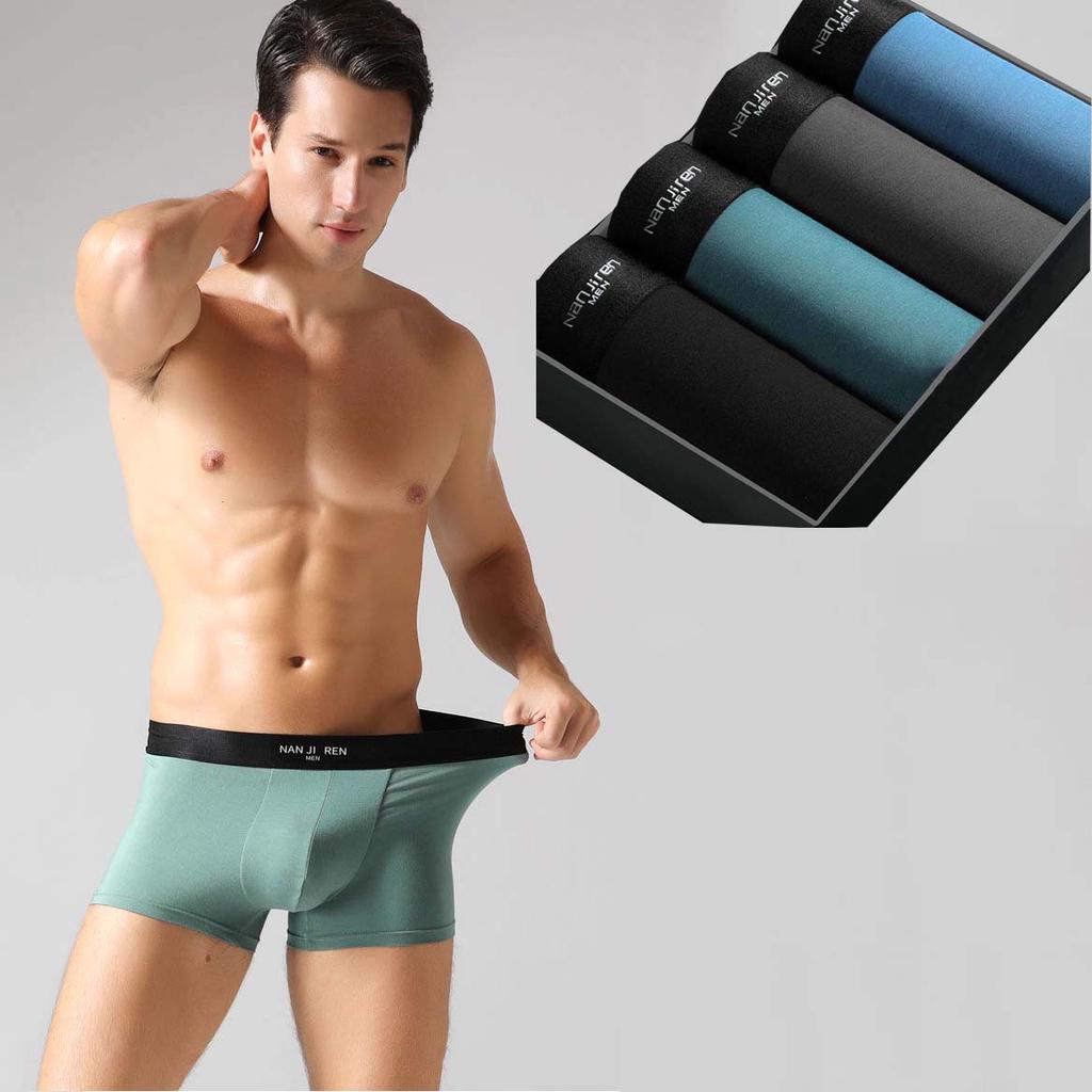 Herren Boxer Unterhose U-Convex Unterwäsche Sport Schnelltrocknend Short Pants