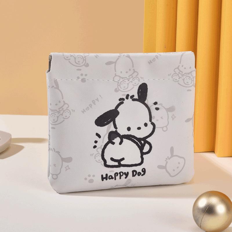 Pochacco Cartoon Waterproof Mini Coin Purse: Cute Women's Coin Pouch for Lipstick, Earphones, Kids' Wallet