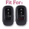 Fit Honda CR-V Civic Accord 4 Button Carbon Fiber Remote Key Fob ABS Case Cover