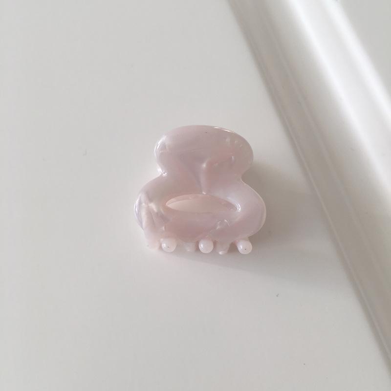 

Mini Geometric Unique Hair Claw Clip In Beautiful Dark Marble Gray For Lovers Fashion Gem White