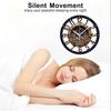 25cm Iron Wall Clock with a Abstract Artistic Metal Cut-Out Pattern