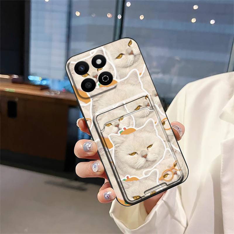 Card slot Full wrap Phone Case For Honor Play60 Plus/Honor200 Smart/X7C/Play9T protective Graffiti Anti-knock Cartoon