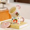 Fruit Cartoon Animal with Lid Girl Heart Girl Gift Ceramic Cup Small Gift Box Household Set Mug Gift