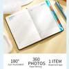 English inner pages, A5 leather 2025 business schedule, student daily planner, 365-day record book, notepad, memo, 180 sheets, 360 pages