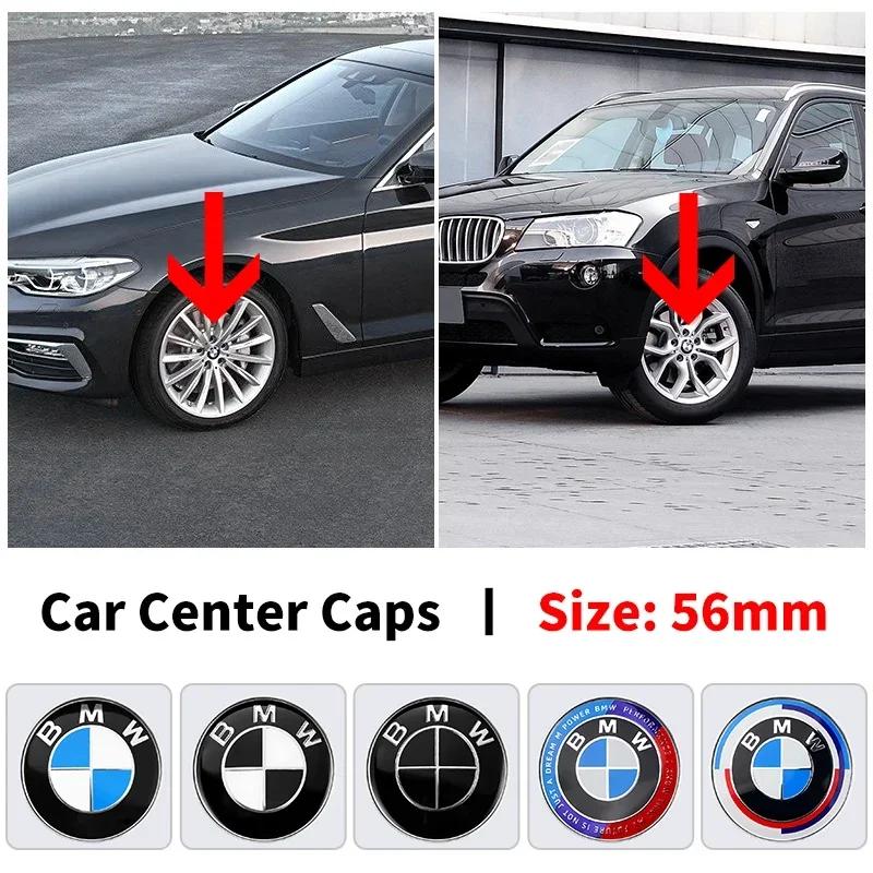 XUYNN1 4pcs 56mm Car Wheel Center Hub Cover Badge Logo Emblem for BMW E87 E30 E46 E28 E34 E39 E60 F02 F18 F35 G20 G03 G05 F10 E93 F20