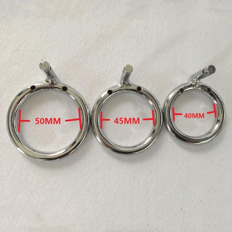 New Stainless Steel Male Chastity Belt Lock Ring Chastity Device with Padlock