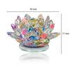 Vastu Feng Shui Transparent Adventure Crystal Lotus For Positive Energy Gift Item And Good Luck  Brings Prosperity, Success, 9 Cm