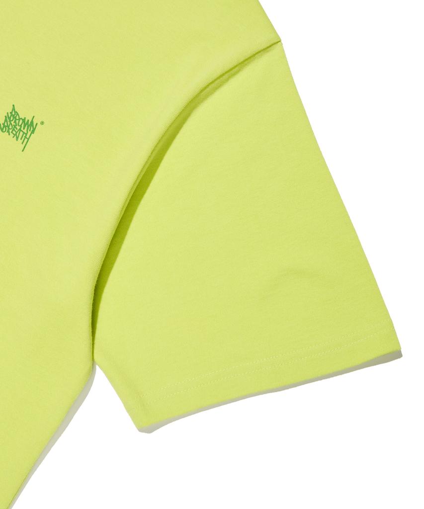 BROWNBREATH Grass Tag Tee - Lime