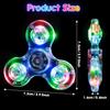 Gigilli Fidget Spinner Zestaw 2 szt., Upominki na przyjęcie LED Light Fidget Spinner Zabawka dla dzieci, Redukcja stresu, Zabawka sensoryczna przeciwlękowa, Ciemnoniebieski i Zielony