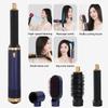 5-in-1 Hot Air Brush Set: Automatic Curler, Straightener, Multifunctional Hair Dryer with Replaceable Heads