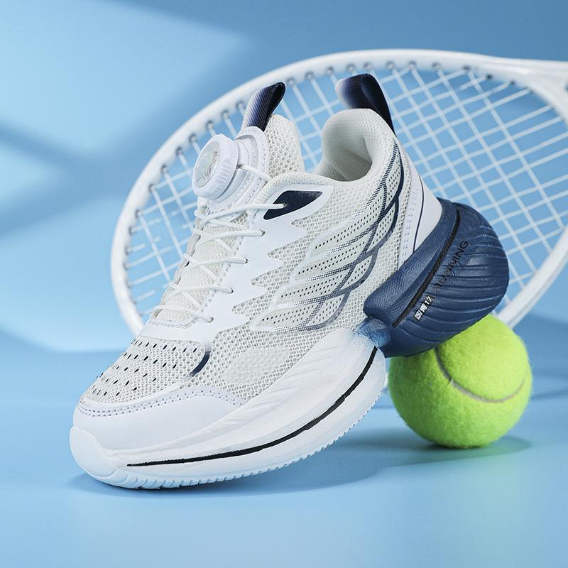 Boys' Autumn 2025 Mesh Sports Shoes with Rotating Buckle and Carbon Plate for Older Kids