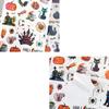 4pcs/setHalloween Laser Pumpkin Stickers Glitter Skull Bat Spider Party Favors Water Cup Laptop Skateboard Guitar Suitcase Decor