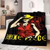 OnePiece Anime Print Blanket Warm  Comfortable Flannel Blanket Suitable for Bedrooms, Sofas, Beds, Chairs, Picnics, Travel