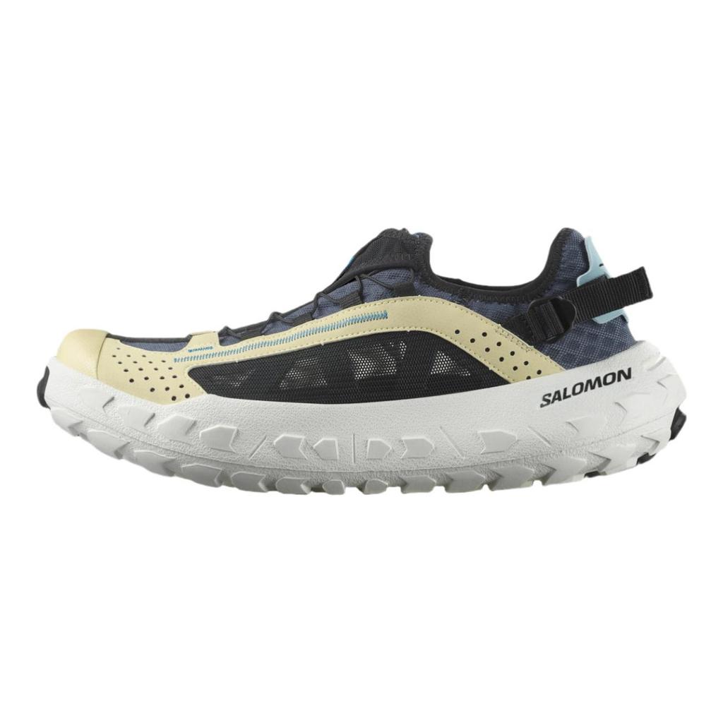 Salomon Solamphibian Mesh Fashion Comfortable Slip Resistant Durable Low Top Lifestyle Casual Shoes Men Casual Shoes Gray Blue Yellow 479426