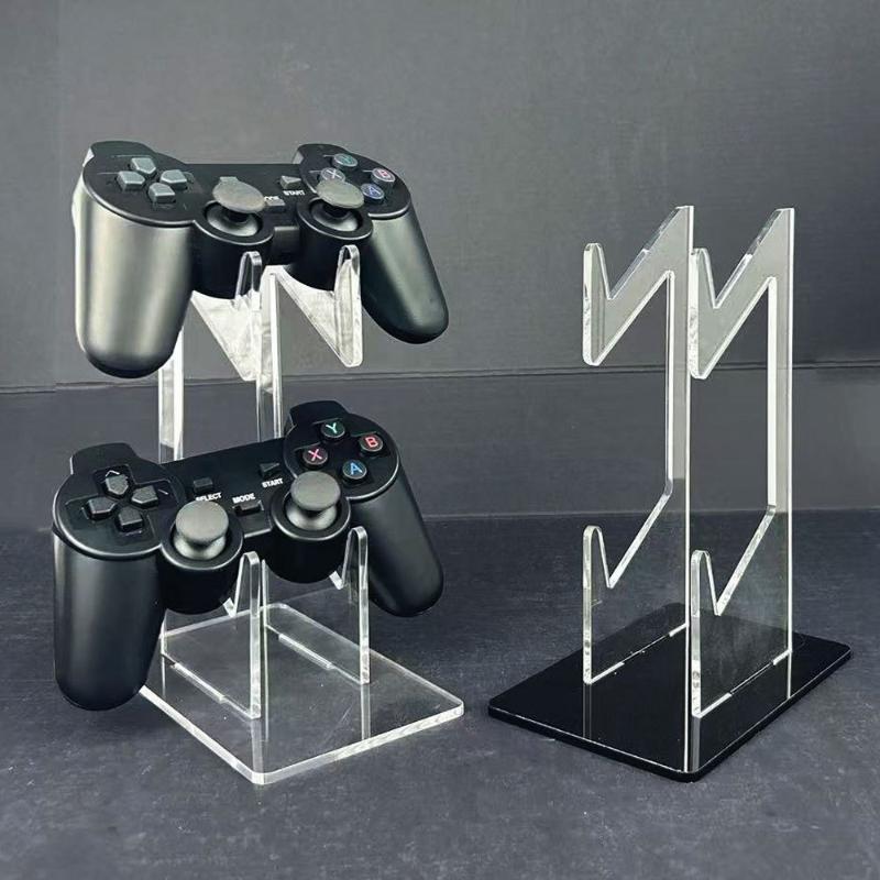 Universal Game Controller Holder Clear Acrylic Mount Bracket Space Saving Storage Rack for Gaming Room Home Use