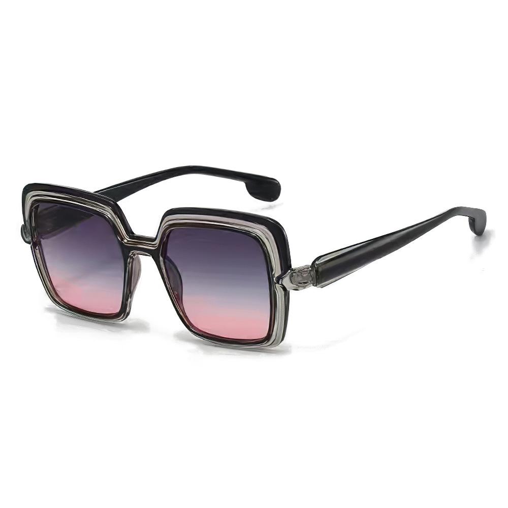 Double Frame Transparent Frame Sunglasses For Women Personalized Accessories Light Luxury Avant-Garde Design Sunglasses Women