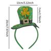 ST Sequin Day Headband Clover for Club Carnival Role Play Celebration