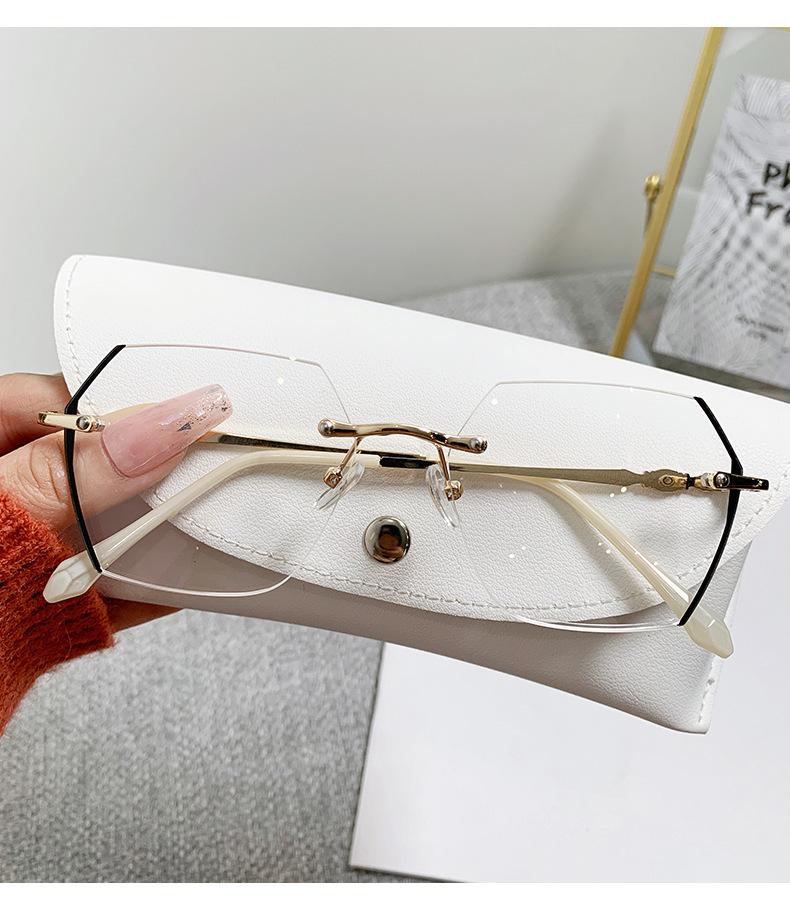 Fashion Trend Diamond Cut Myopia Glasses New Anti-blue Light Blocking Minus Diopter Eyewear Short Sight Prescription Eyeglasses