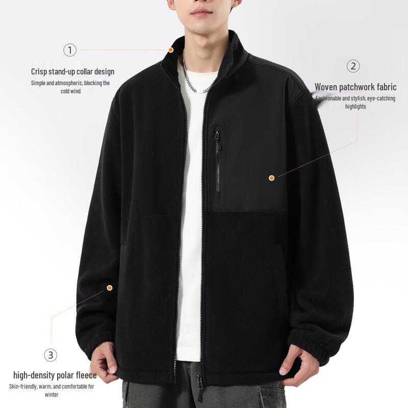 JEANSWEST LIFE Men's Winter Warm Fleece Jacket