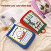 Portable And Cute Shoe Bag/Suitcase, Hand-Held Dustproof Double-Layer Large Capacity Shoe Bag For Business Trips And Travel.
