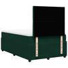 Box Spring Bed with Mattress Dark Green 120 x 200 cm Velvet