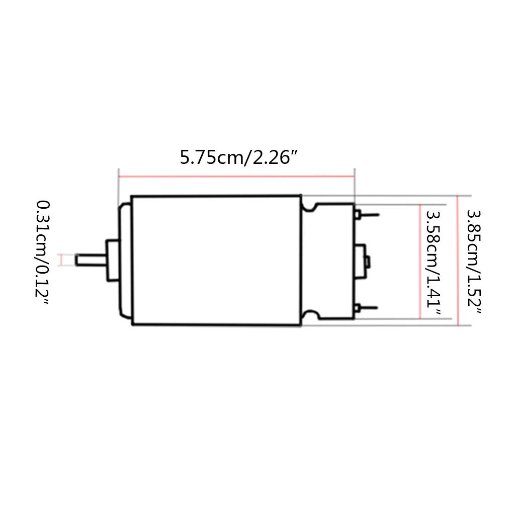 RS550 Hochdrehmoment Reduktions-Elektromotor Mikro-Untersetzungsgetriebemotor für verschiedene Akku-Elektro-Handbohrmaschinen