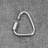 Screw Lock Accessories Hanging Hook Triangle Carabiner Kettle Buckle Chain Keychain Snap Clip