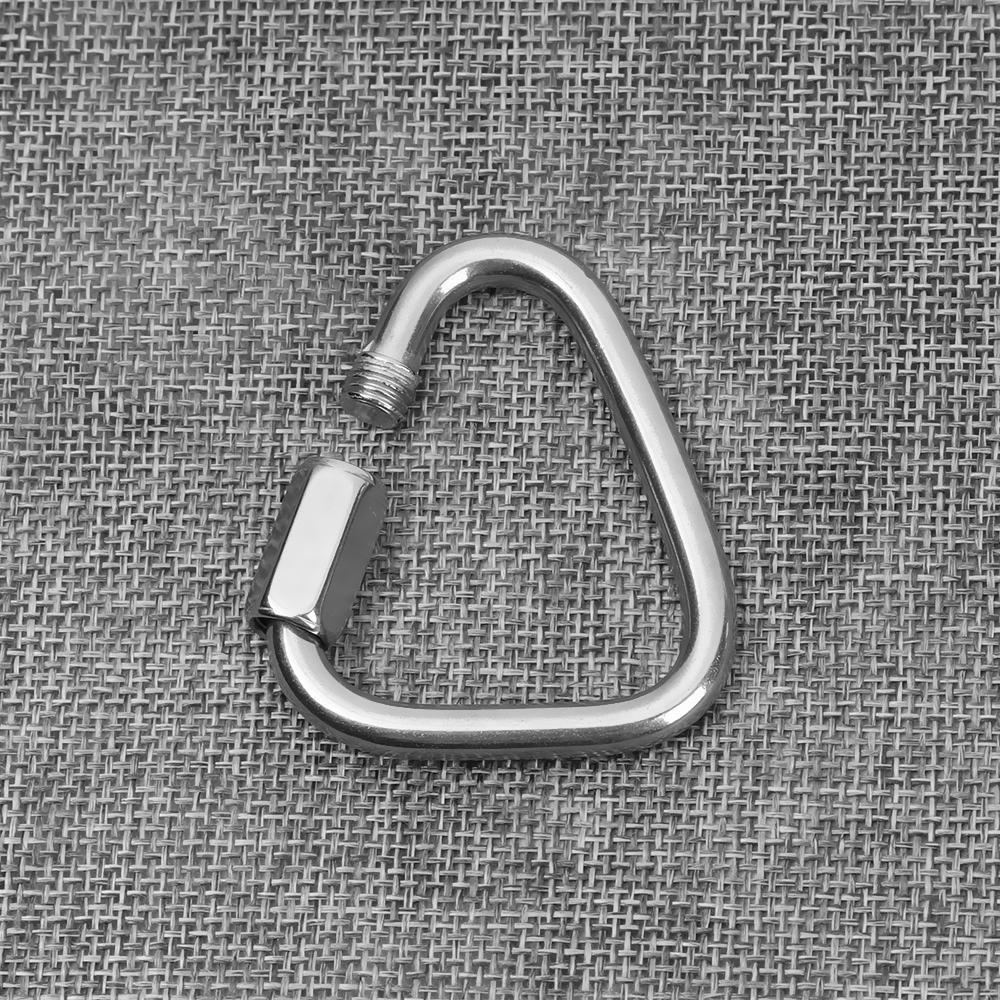 Screw Lock Accessories Hanging Hook Triangle Carabiner Kettle Buckle Chain Keychain Snap Clip
