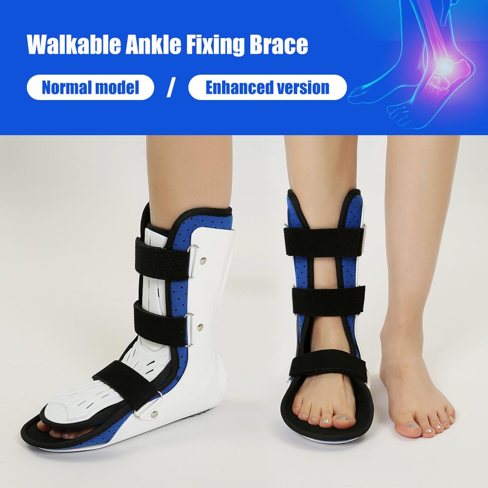 Bota walker para fractura de tobillo transpirable, caminable, tobillera de soporte ajustable, estabilizador de tobillo para soporte de pie roto y esguince