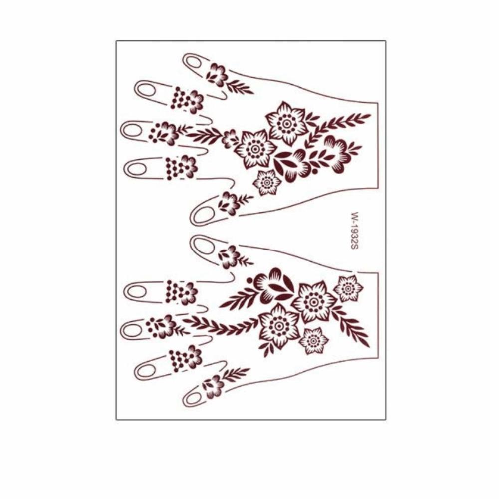Mehndi Designs Henna Tattoo Stickers Flower Hand Tattoo Body Art Sticker  Music Festival
