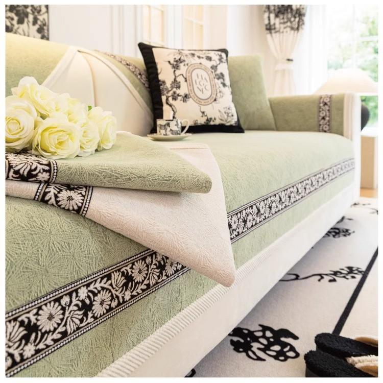 Chenier Sofa Cushion, Four-Season Universal Non-Slip Seat Cushion  New Light Luxury High-End Sofa Cover Cover Cloth Towel