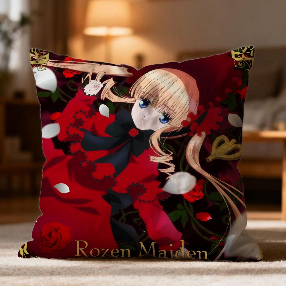 

Fashion RRozen Maidenes Cushion Cover Soft Washable Pillow Case Multi-Scene for Couch Bed Travel Office Use 30cmx30cm