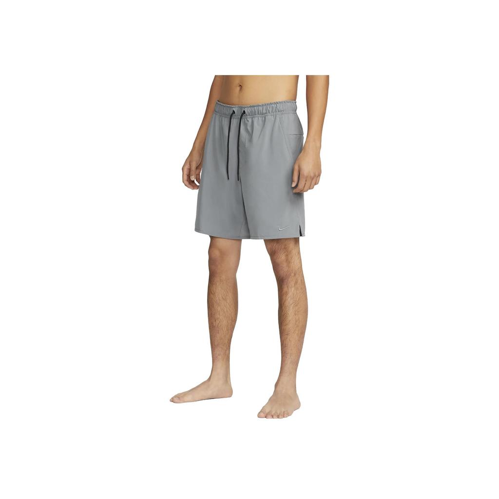 Nike Solid Color Drawstring Shorts With Logo Men Bottoms Grey DV9341-084