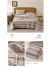 Striped Cotton Yarn-Dyed Three-Layer Gauze Quilt – Summer Cooling Blanket