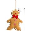 Christmas Tree Decorations Hanging Garland Plush Cookie Man Doll