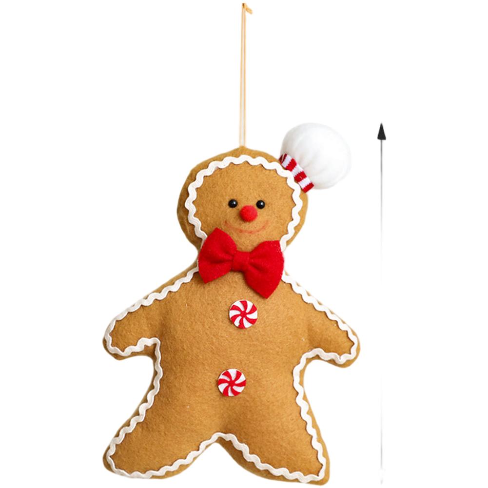 Christmas Tree Decorations Hanging Garland Plush Cookie Man Doll