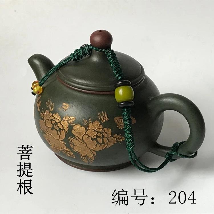 Chinese Single-use Teapot Rope Natural Bodhi Root Lotus Handmade Purple Sand Teacup Full Handmade