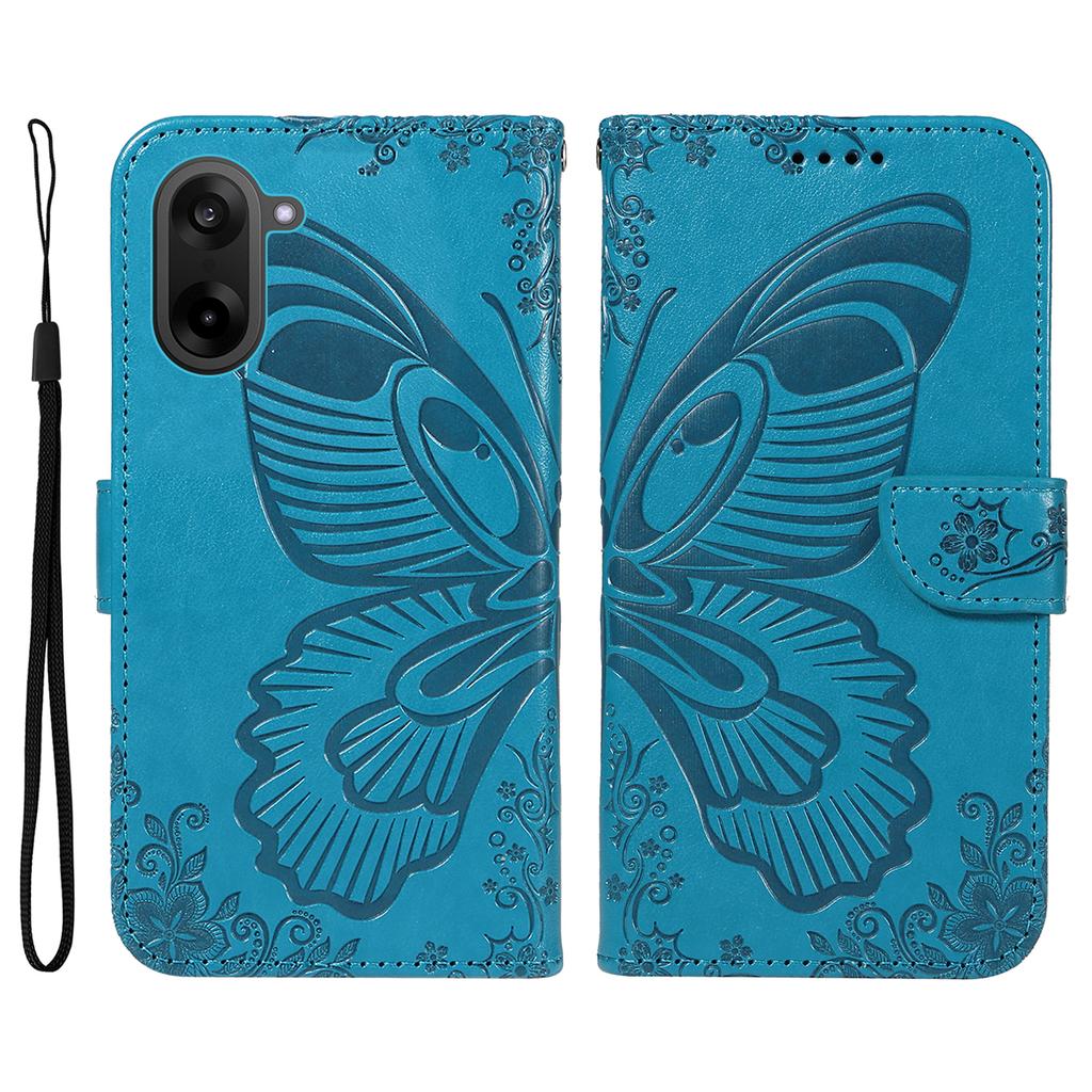 For OnePlus Nord CE5 5G/OnePlus Ace 5 Racing 5G Case Butterfly Pattern PU Leather Folio Flip Phone Cover