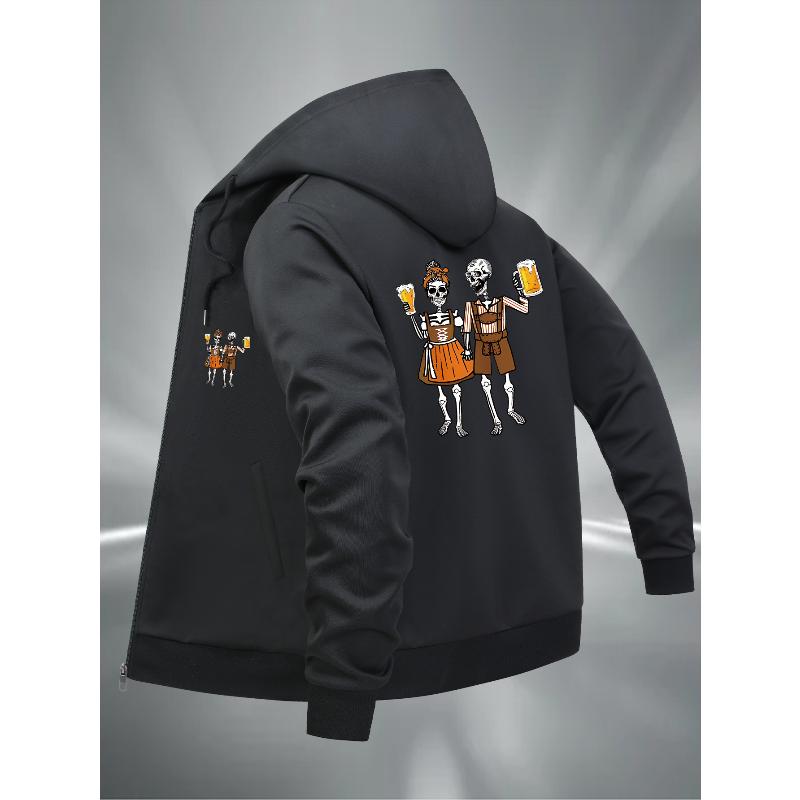 

Casual Hooded Jacket Soft Lightweight Full Zip Outdoor Daily S