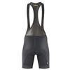 Cycling Bib Shorts with Gray Logo and Standard Pad