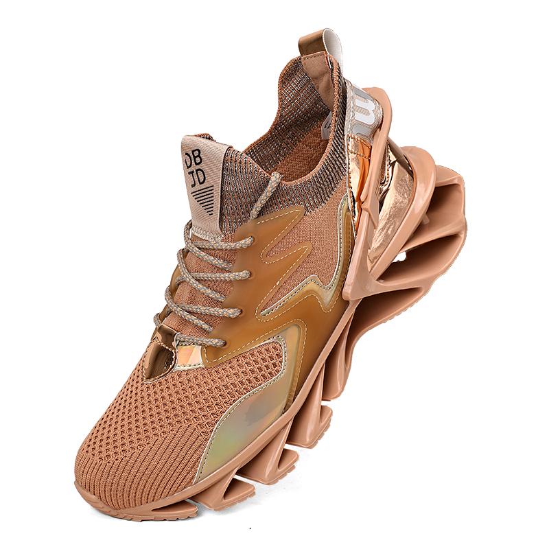 Trendy Blade Shoes Men's Running Shoes Non Slip Fashion Sneakers Breathable Mesh Athletic Training Shoes