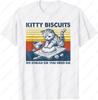 Cat Kneading Baker Kitty Biscuits We Knead Em You Need Em Unisex Adult Cotton TShirt Casual Lovely Oneck Printed Man Women Tee