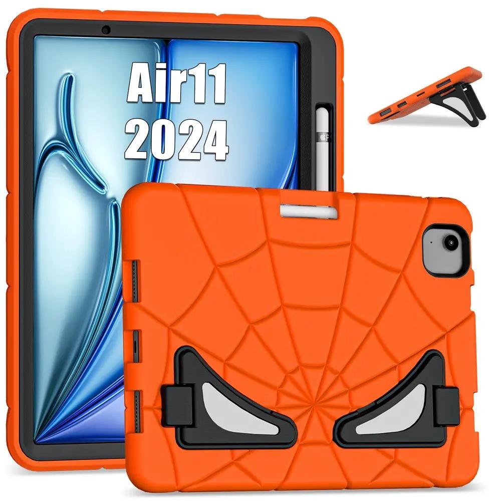 For Ipad Air 11 Inch 2024 M2 A2902 A2903 A2904 Case Kids Tablet Cover Silicone +PC Case for Apple iPad Air M2 11" 2024